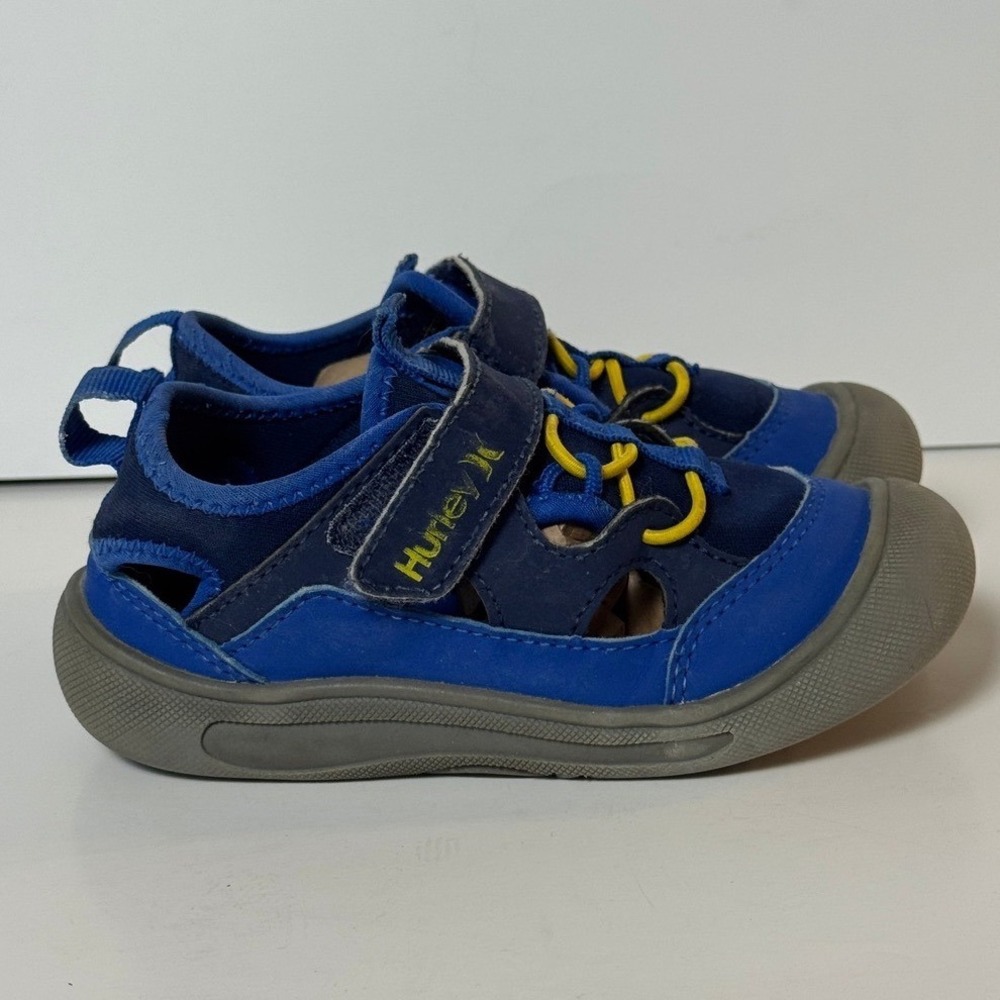 Hurley Toddler US 10 Dylan-T Blue Synthetic Mesh Closed Toe Water Sandals